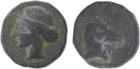 Hispano-Romanas - Carthago Nova - Calco

Calco, Cobre, entre 220 e 215 a.C., Cartagena (Múrcia), cabeça de Tanit à esquerda/cabeça de cavalo à direi...