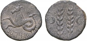Hispano-Romanas - Salacia - Semisse

Semisse, entre 150 e 50 a.C., Alcácer do Sal, SeToVION, G.08.01, Burgos 1633/1634, 7,66g, MBC+