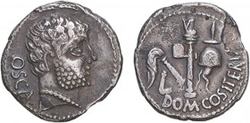Ibero-Roman - Domitius Calvinus (39-36 BC) - Denarius

Denarius, 39 BC, OSCA/DOM COS ITER IMP, reverse: defect on edge at 2h, RCV 1524, Burgos 1923,...
