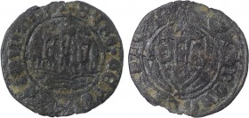 D. Afonso V - Ceitil

Ceitil, sem letra monetária, escudo do 1.º tipo, Magro 1.2.8 RRR, 1,50g, BC-