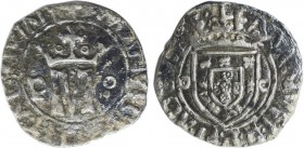 D. Manuel I - Vintém

Vintém, P-o, Porto, G.33.02, 1,75g, BC+