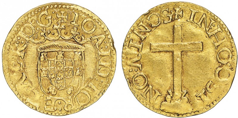 D. João III - Cruzado Calvário

Ouro - Cruzado Calvário, Lisboa, 2.º Tipo, rev...