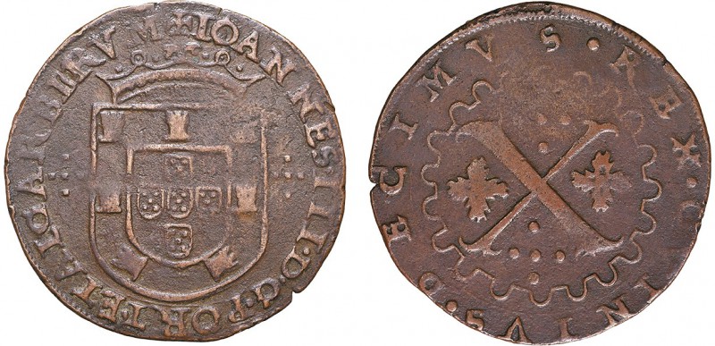 D. João III - X Reais

X Reais, anverso e reverso sem arco de círculo, ETALGAR...