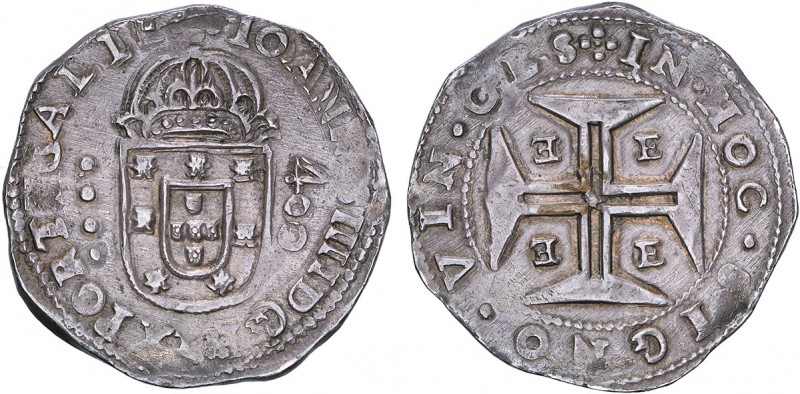 D. João IV - Cruzado

Cruzado, E, Évora, IOANNES IIII D G REX PORTVGALIE/IN.HO...