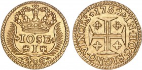 D. José I - Cruzado Novo (Pinto) 1752

Ouro - Cruzado Novo (Pinto) 1752, G.37.01, JS Jo.162, SOBERBA