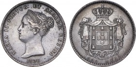Portugal - D. Maria II - 1000 Réis 1838

1000 Réis 1838, 8/6, slight dent, G.40.02, Very Fine