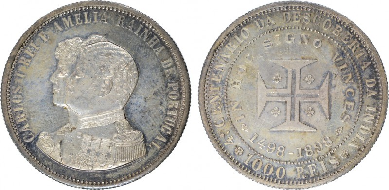 D. Carlos I - 1000 Réis 1898

1000 Réis 1898, 4.º Centenário Descoberta Índia,...