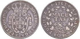Angola - D. José I - 8 Macutas 1763

8 Macutas 1763, G.12.02, MBC
