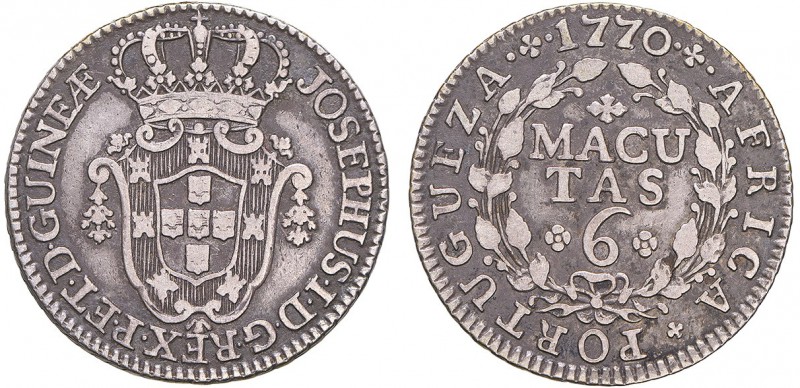 Angola - D. José I - 6 Macutas 1770

6 Macutas 1770, G.11.03, MBC