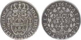 Angola - D. José I - 4 Macutas 1763

4 Macutas 1763, G.10.02, BC