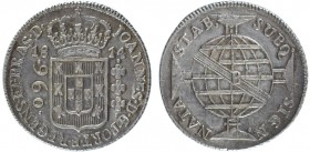 Brazil (Colony) - D. João Príncipe Regente (1799-1816)

960 Réis 1814 B, G.31.08, AI.P399, Very Fine