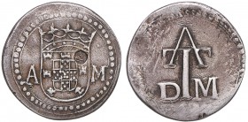 Índia - D. Filipe III - 4 Tangas com Carimbo

4 Tangas (1635-1638), A-M/D-M, Goa para Malaca, com Carimbo "VOC" (carimbo holandês), reverso: orla ma...