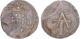 Índia - D. Filipe III - Duas Tangas 1636

Duas Tangas 163(6), A-M/D-M, Goa para Malaca, G.19.03, FV F3.27, SIM F3.16, 5,15g, MBC-