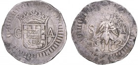 Índia - D. João IV - Xerafim 1642

Xerafim 1642, G-A, Goa, Rara, G.25.02, FV J4.03, KM.67, 11,10g, MBC