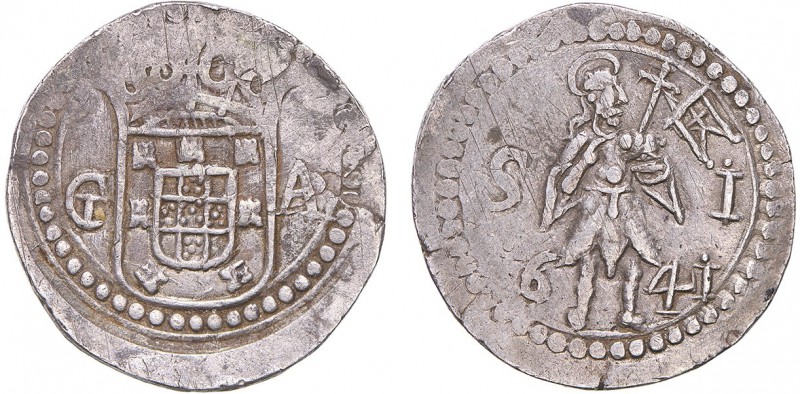 Índia - D. João IV - Duas Tangas 1641

Duas Tangas 1641, G-A, Goa, São João, m...