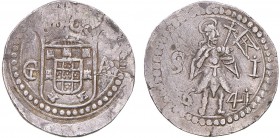 Índia - D. João IV - Duas Tangas 1641

Duas Tangas 1641, G-A, Goa, São João, moeda reproduzida no catálogo A. Gomes, Rara, G.17.01, FV J4.falta, KM....