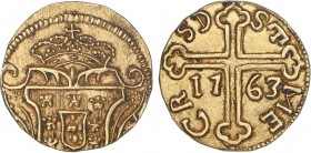 Índia - D. José I - S. Tomé de 12 Xerafins 1763

Ouro - S. Tomé de 12 Xerafins 1763, Goa, moeda reproduzida no catálogo A. Gomes, G.67.02, FV Jo.02,...