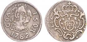 Índia - D. Maria I e D. Pedro III - Meio Pardau 1782

Meio Pardau 1782, Goa, moeda reproduzida no catálogo A. Gomes, G.06.01, FV M1.45, KM.189, 2,68...