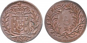 Índia - D. Maria II - Ensaio 5 Réis 1834

Ensaio 5 Réis 1834, Cobre, Goa, Rara, G.E2.01, FV M2.11, KM.Pn.3, 6,27g, SOBERBA