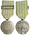 Medalha | Militar de Comportamento Exemplar

Medalha Militar de Comportamento Exemplar, grau prata (mod. 1971); 35x92mm; 27,40g.