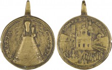 Medalha religiosa do séc. XVIII:

Nossa Senhora do Loreto / Santuário do Loreto. Circular Ø 35 mm, bronze, BC.
