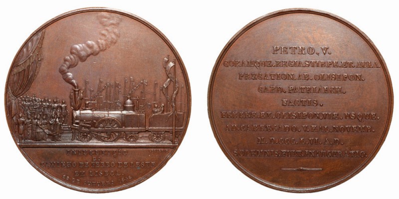 Medalha | Com.va da inauguração do caminho de ferro de Leste

Cobre 1856 Com.v...