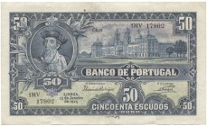 Notas - Portugal - 50 Escudos 13.1.1925

Banco de Portugal - 50 Escudos, 13.1.1925, Ch.3, Christovam de Gama, AN23A, Cat 136, MBC