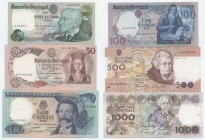 Notas - Portugal - Lote (13 Notas)

Lote (13 Notas) - Banco de Portugal - 1000 Esc.: 3.9.1987, Ch.12, AN66D, Cat.181d, BELA; 9.11.1989, Ch.12, AN66F...