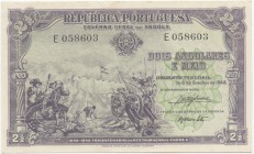 Paper Money - Angola (Colony) - 2 1/2 Angolares 6.10.1948

Governo Geral de Angola - 2 1/2 Angolares, 6.10.1948, Tricentenário Restauração Angola 16...