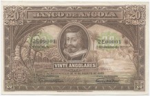 Paper Money - Angola (Colony) - 20 Angolares 1.6.1927

Banco de Angola - 20 Angolares, 1.6.1927, Salvador Benevides, JS A70, Cat 73, New
