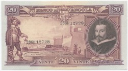 Notas - Angola - 20 Angolares 1.12.1944

Banco de Angola - 20 Angolares, 1.12.1944, Salvador Benevides, JS A74, Cat 77, MBC+