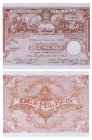 Notas - S. Tomé e Príncipe - 10.000 Réis 2.1.1897

Banco Nacional Ultramarino - 10.000 Réis, Lisboa, 2.1.1897, JS ST9, Cat 5, ___