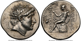 SELEUCID KINGDOM. Antiochus Hierax (ca. 242-227 BC). AR tetradrachm (29mm, 17.08 gm, 12h). NGC Choice XF 5/5 - 4/5, Fine Style. Ilium. Diademed head o...