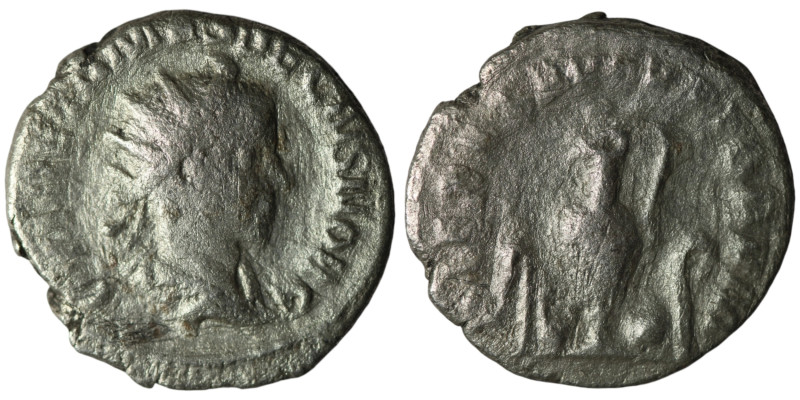 Herennius Etruscus (AD 250-251). Rome
AE Denarius (20mm, 3,44g)