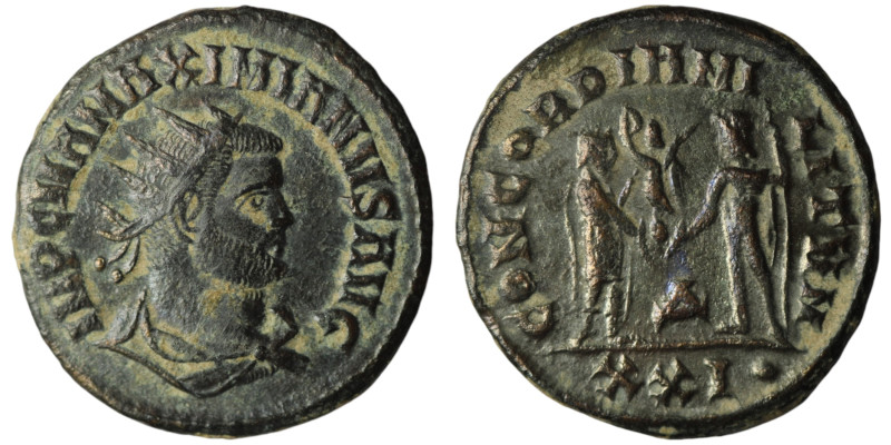 Maximianus Herculius (AD 286-305). Kyzikos
AE Antoninianus (21mm, 3,08g)