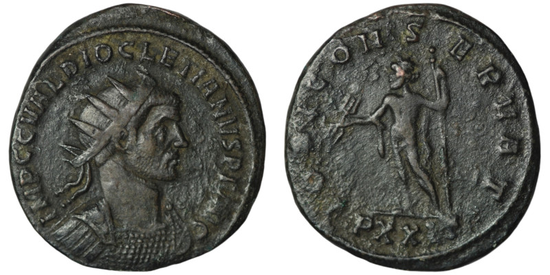 Diocletian (AD 284-305). Ticinum
Antoninianus (23mm, 4,01g)