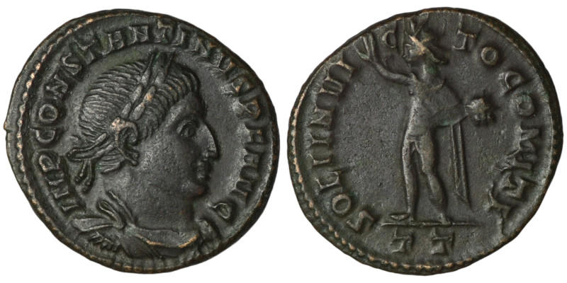 Constantine I 'the Great' (AD 307/10-337). Ticinum
AE Follis (20mm, 3,07g)