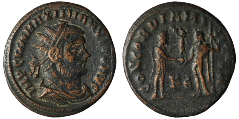 Maximianus Herculius (AD 286-305). Kyzikos
AE Antoninianus (21mm, 3,40g)