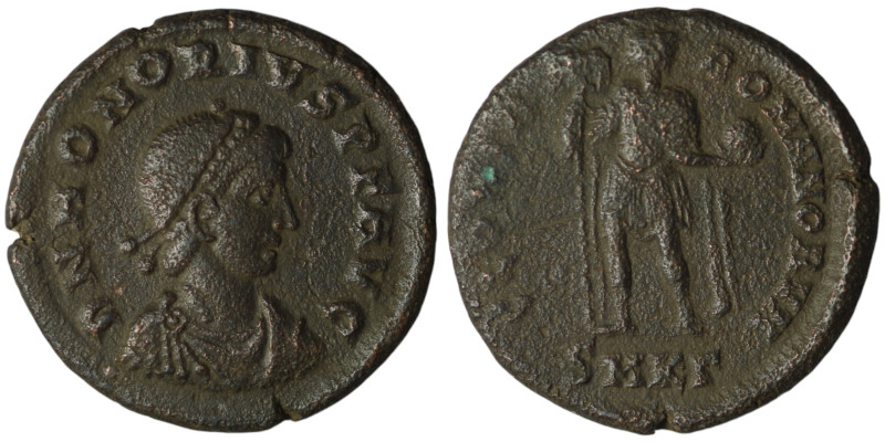 Honorius (AD 393-423). Kyzikos
AE Follis (21mm, 4,24g)