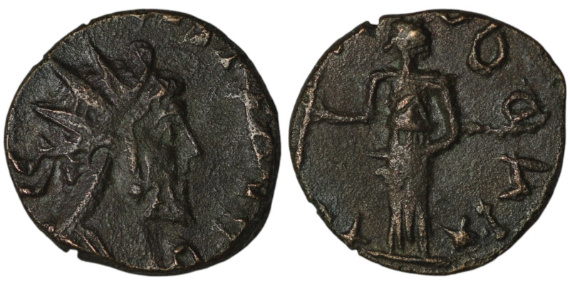 Barbarous Tetricus I. After AD 272-273
Antoninianus (15mm, 2,20g)