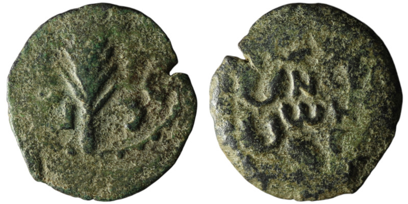 JUDAEA. Prutah. Porcius Festus, Procurator of Judea under Nero (AD 59-62)
AE Bro...