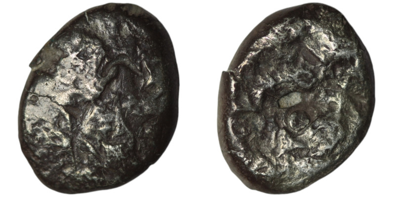 ACHAEMENID EMPIRE. Sardes mint
AR Siglos (17mm, 4,59g)