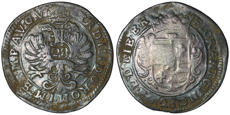 GERMANY. Oldenburg. Anton Günther, with Emperor Ferdinand III, Duke (AD 1603-166...