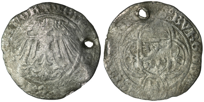 GERMANY. Nuremberg. Friedrich IV (AD 1486–1536). Schwabach
AR 1/2 Schilling (20m...