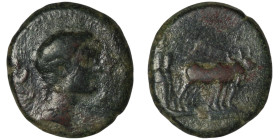 MACEDON. Philippi. Augustus (27 BC- AD 14).
AE Bronze (19mm, 4,88g)