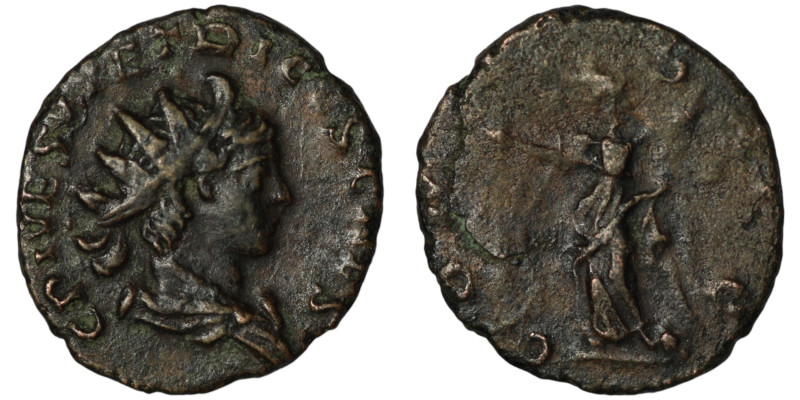 Barbarous Tetricus II. After AD 273
Antoninianus (19mm, 2,68g)