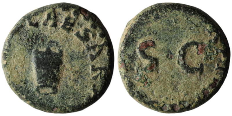 Claudius (AD 41-54). Rome
AE Quadrans (15mm, 3,38g)