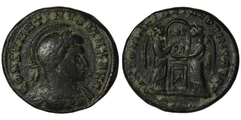 Constantine I 'the Great' (AD 307/10-337). Siscia
AE Follis (17mm, 3,07g)