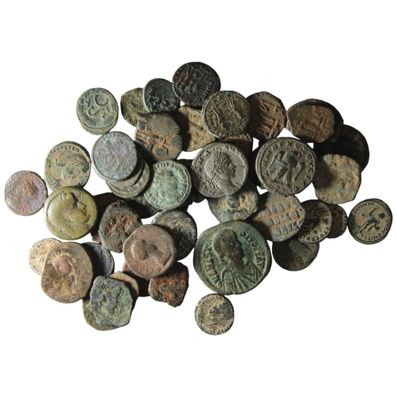 50 pieces mixed coins / SOLD AS SEEN, NO RETURN!