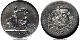 Confederation silver Proof "Thurgau-Frauenfeld Shooting Festival" Medal 1890 PR63 NGC, Richter-1250b. 45mm. By Hughes Bovy. A lovely Proof example, wi...